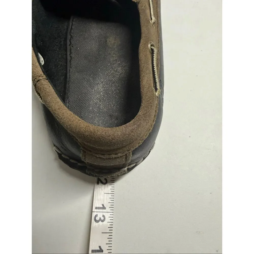 Timberland Men’s Sz 11 Classic Boat Shoes Black Brown Leather See Description